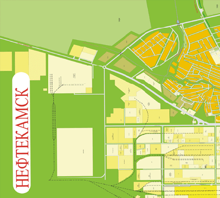 Карта нефтекамска с домами и улицами и домами подробно